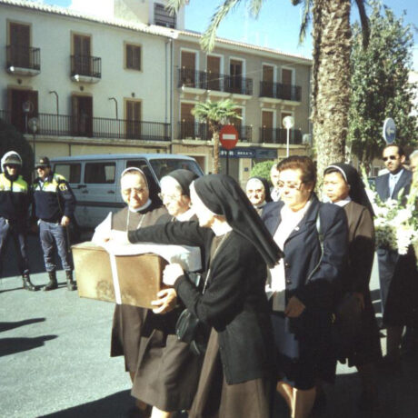 Llegada de los restos a la Iglesia de Santa Ana