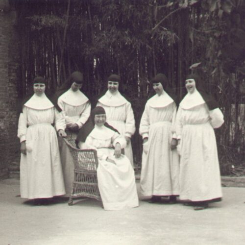 Con el grupo fundador del Sanatorio de Granada